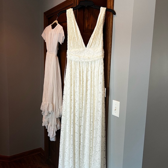 Lulus Dresses & Skirts - Lulu's Ivory Lace Maxi Dress